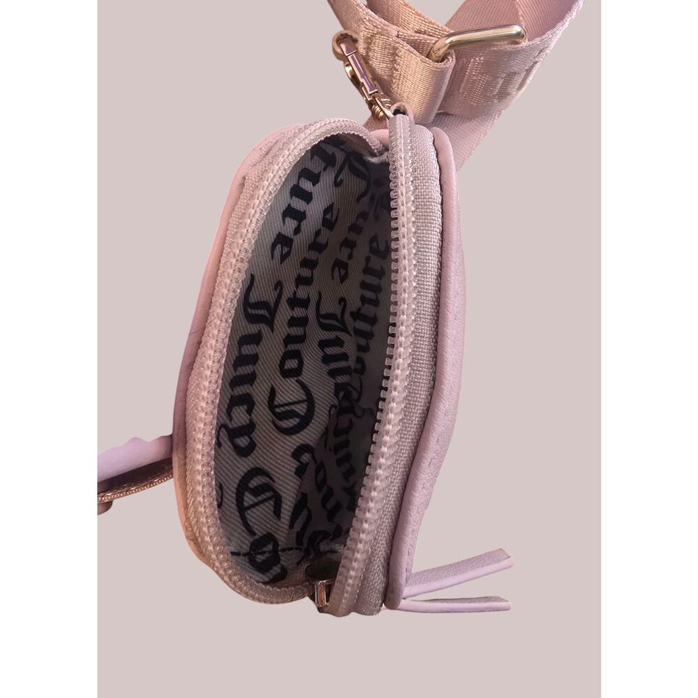 Juicy Couture Pink Diamond Semi Charmed Satchel Bowler Bag With Pouch NWT image 9